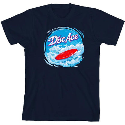 "Disc Ace" Frisbee Disc Youth Crew Neck Short Sleeve Tee