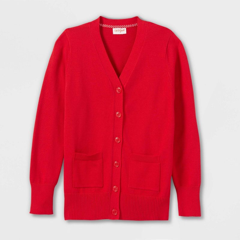 Girls' Long Uniform Cardigan - Cat & Jack™
