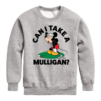 Boys' - Disney - Can I Take A Mulligan Graphic Long Sleeve Fleece Sweatshirt