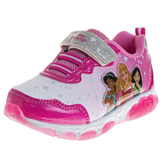 Disney Girls Princess Characters Light Up Laceless Shoes (Toddler/Little Girl)