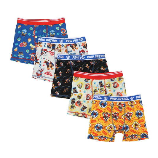 Paw Patrol Characters 5-Pack of Boys' Boxer Briefs