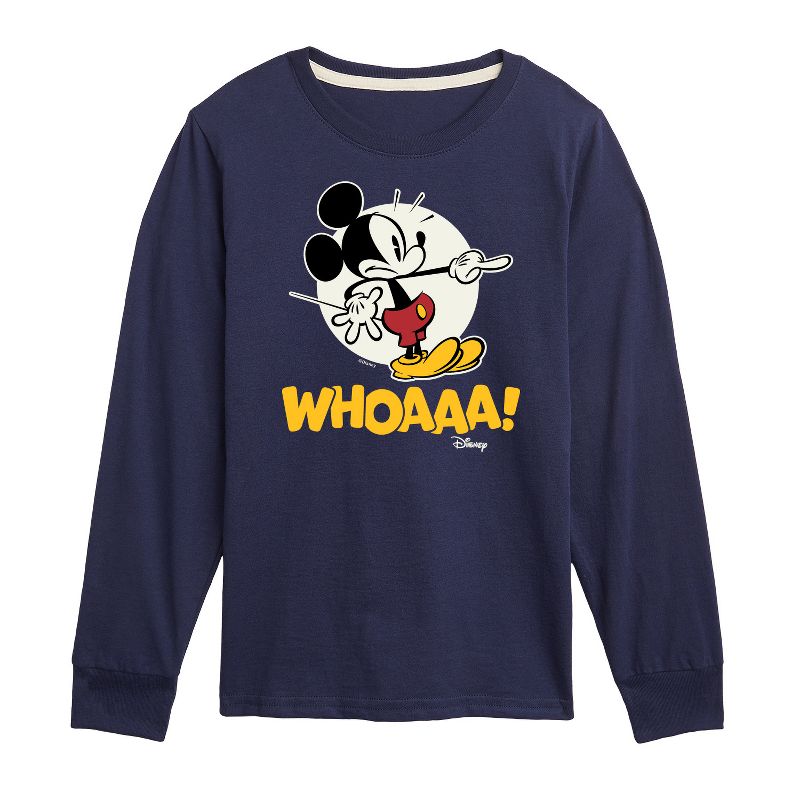 Boys' - Disney - Mickey Mouse Long Sleeve Graphic T-Shirt