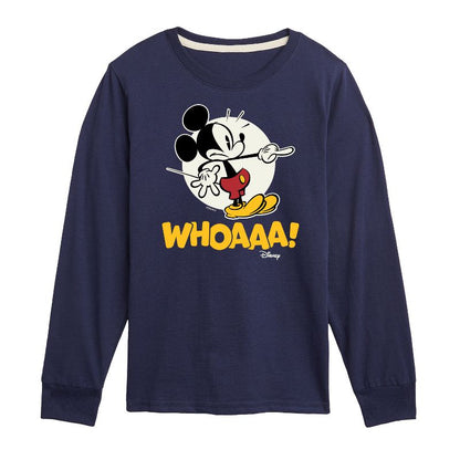 Boys' - Disney - Mickey Mouse Long Sleeve Graphic T-Shirt