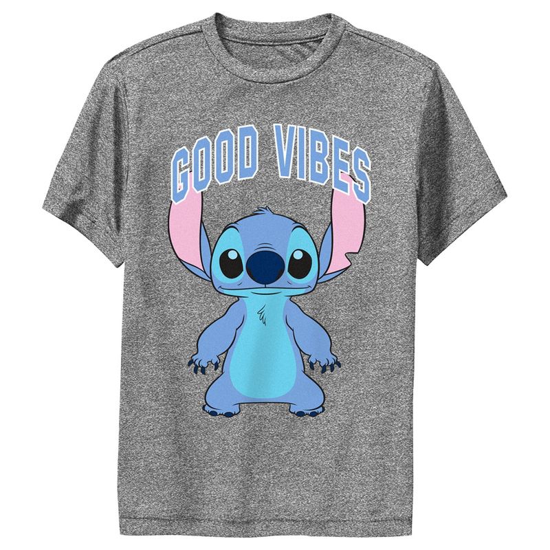 تي شيرت أداء ليلو وستيتش Good Vibes Collegiate Stitch للأولاد