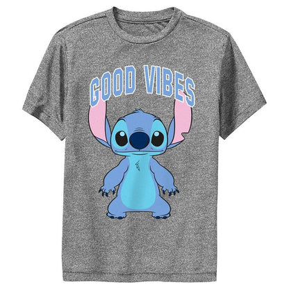 تي شيرت أداء ليلو وستيتش Good Vibes Collegiate Stitch للأولاد