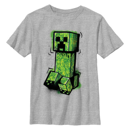 Boy's Minecraft Graffiti Creeper T-Shirt