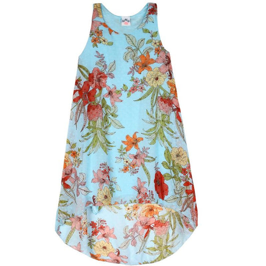 Paradise Dreams Sleeveless Hi-Lo Dress Mia Belle Girls