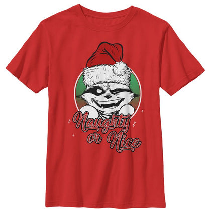 تي شيرت عيد الميلاد للأولاد من Marvel Guardians of the Galaxy Naughty Rocket