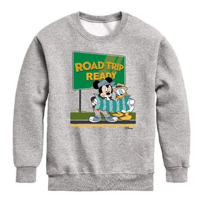 Boys' - Disney - Road Trip Ready Graphic Long Sleeve Fleece Sweatshirt