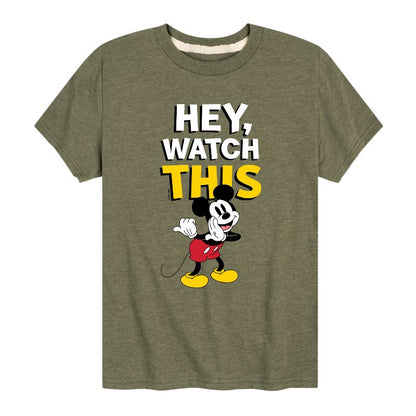 Boys' - Disney - Mickey Hey, Watch This Short Sleeve Graphic T-Shirt