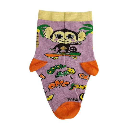 Monkey Skateboarding Socks from the Sock Panda (Ages 3-7)