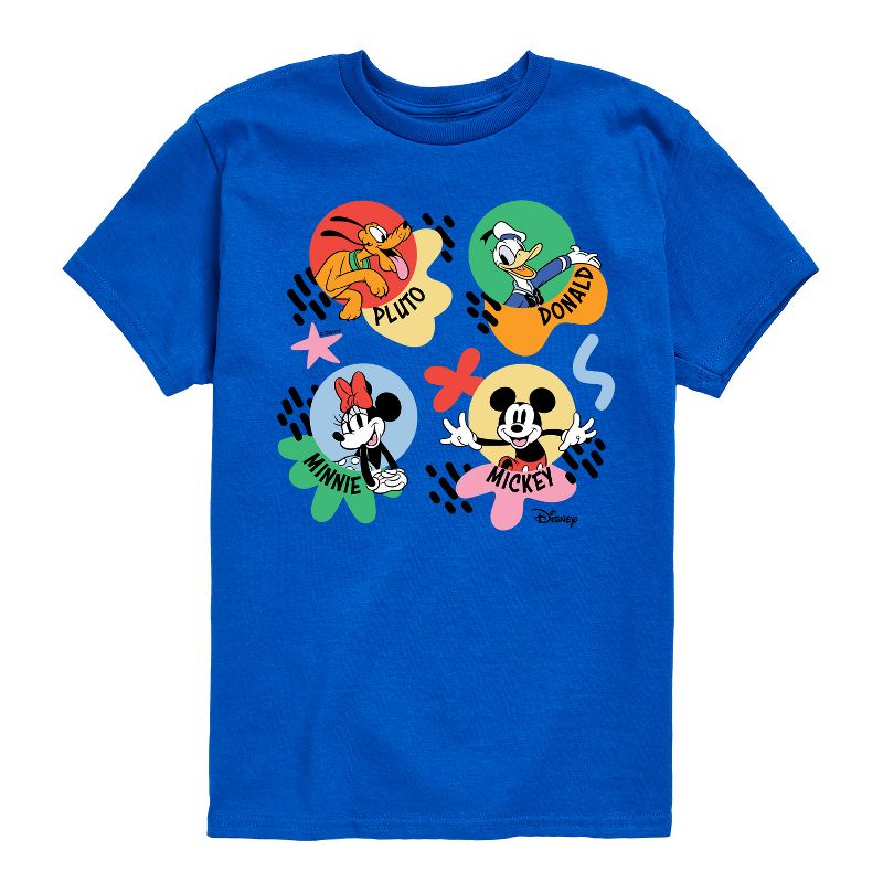 Boys' - Disney - Mickey, Minnie, Pluto & Donald Short Sleeve Graphic T-Shirt
