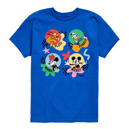 Boys' - Disney - Mickey, Minnie, Pluto & Donald Short Sleeve Graphic T-Shirt