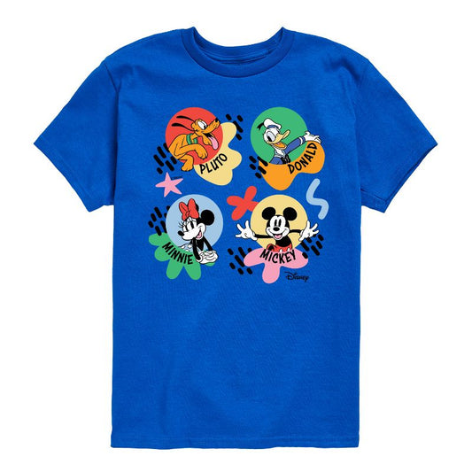 Boys' - Disney - Mickey, Minnie, Pluto & Donald Short Sleeve Graphic T-Shirt