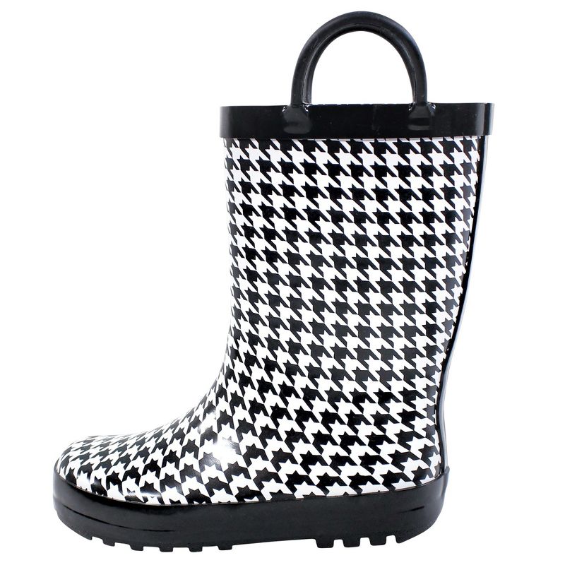 Hudson Baby Infant Girl Rain Boots, Houndstooth