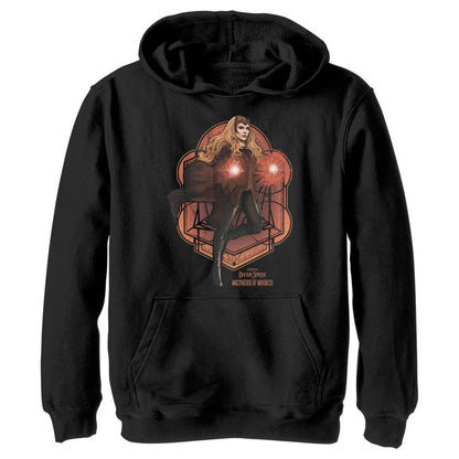 هودي بغطاء رأس للأولاد من Marvel Doctor Strange in the Multiverse of Madness Scarlet Witch Pull Over Hoodie