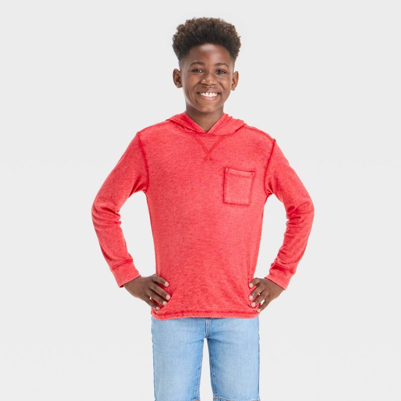 Boys' Pull-Over Hooded Sweatshirt - Cat & Jack™