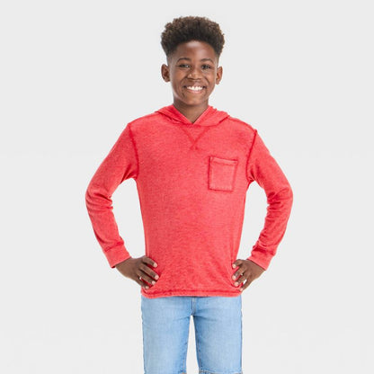 Boys' Pull-Over Hooded Sweatshirt - Cat & Jack™