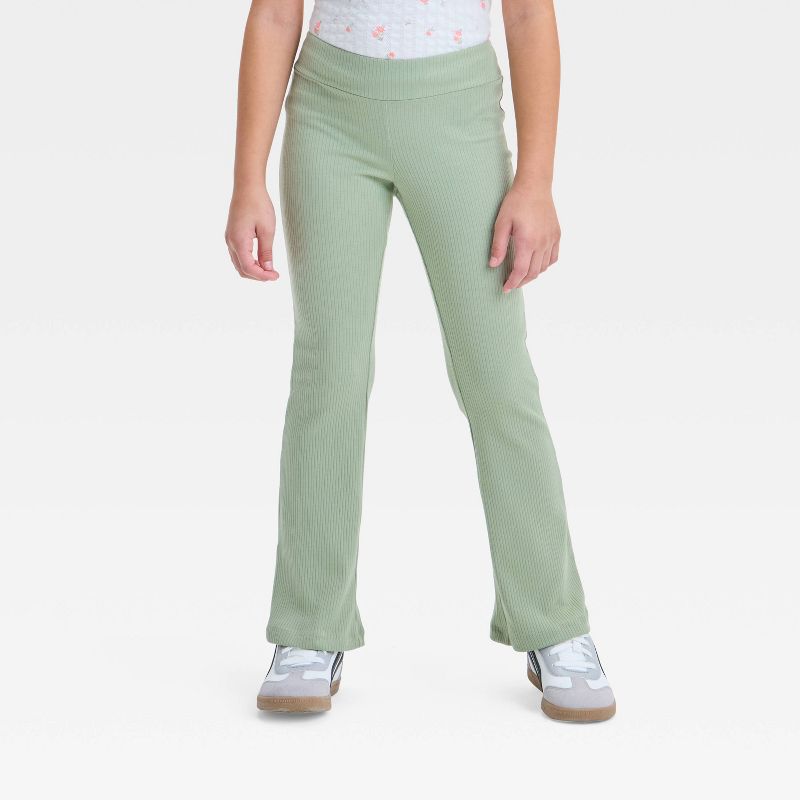 Girls' Ribbed Flare Leggings - Cat & Jack™