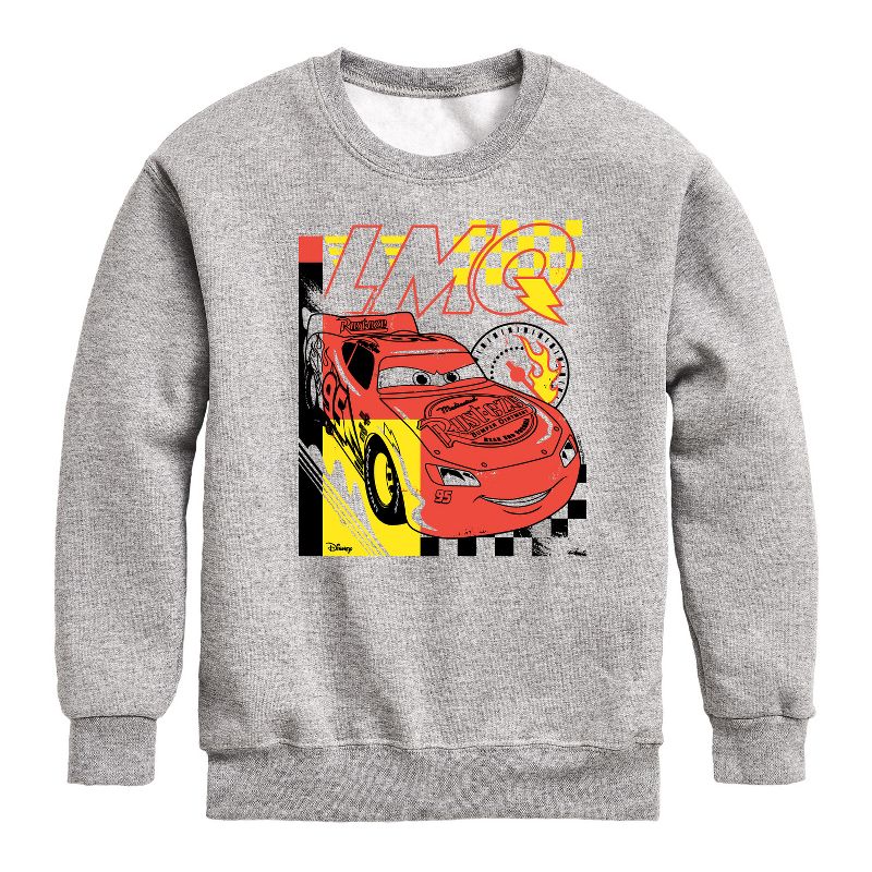 Boys' - Cars - Lightning Mcqueen Graphic Graphic Long Sleeve Fleece Sweatshirt