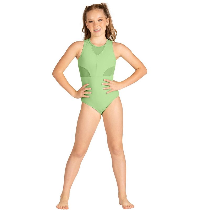 لباس رقص للبنات من Danz N Motion 24129C-Scout Mesh Inserts بألوان متعددة