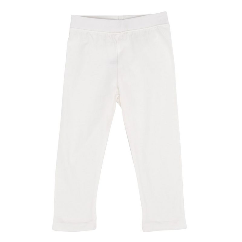 Leveret Girls Neutral Solid Color Legging