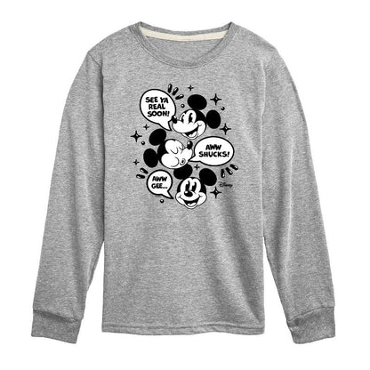Boys' - Disney - Mickey Mouse Long Sleeve Graphic T-Shirt