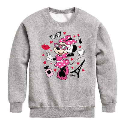 Boys' - Disney - Mickey & Friends Graphic Long Sleeve Fleece Sweatshirt