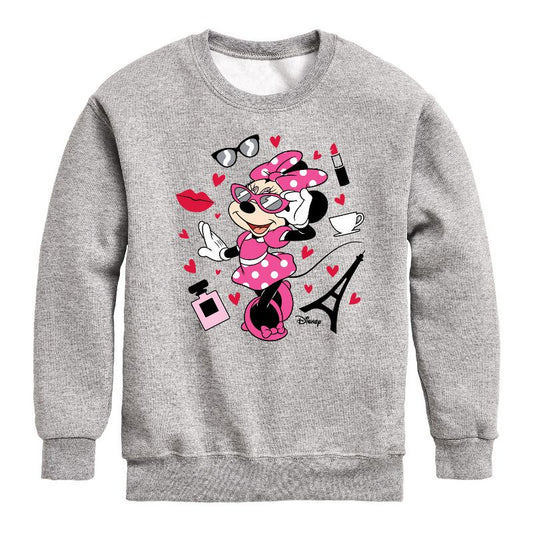 Boys' - Disney - Mickey & Friends Graphic Long Sleeve Fleece Sweatshirt