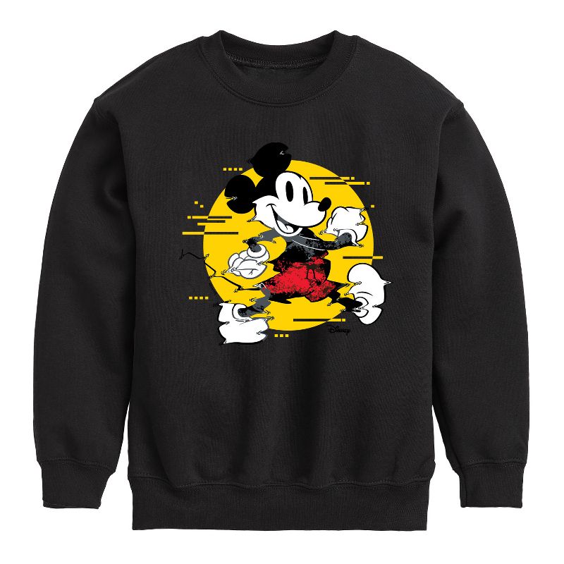 Boys' - Disney - Mickey & Friends Graphic Long Sleeve Fleece Sweatshirt