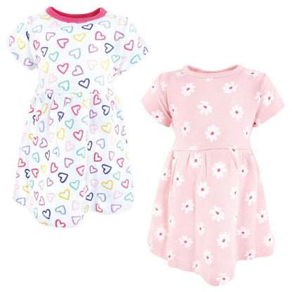 Luvable Friends Hudson Baby Short-Sleeve Dresses 2pk