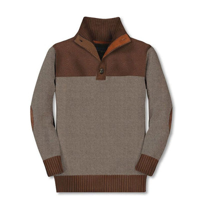 Gioberti Boy's 100% Cotton Button Down Collar Knitted Pullover Sweater