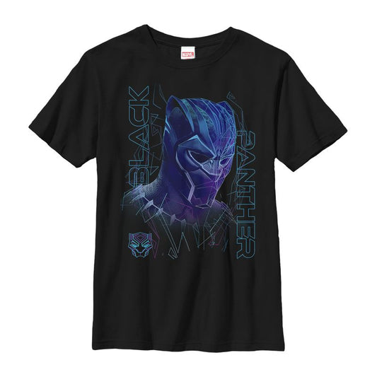 Boy's Marvel Black Panther 2018 3D Pattern T-Shirt