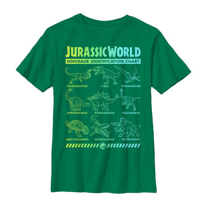 Boy's Jurassic World: Fallen Kingdom Dinosaur Identification Card T-Shirt