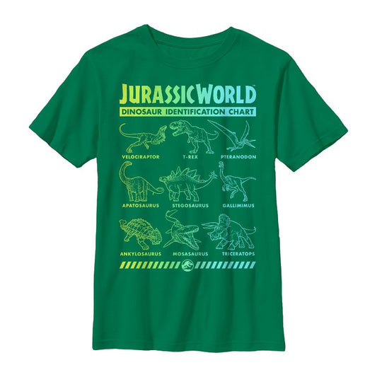 Boy's Jurassic World: Fallen Kingdom Dinosaur Identification Card T-Shirt