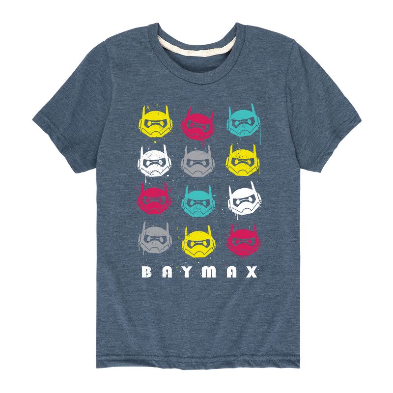 Boys' - Disney - Big Hero 6 Baymax Grid Short Sleeve Graphic T-Shirt