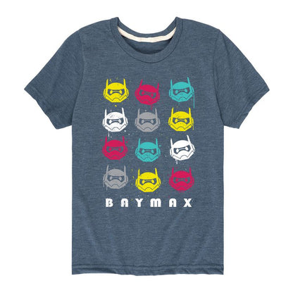 Boys' - Disney - Big Hero 6 Baymax Grid Short Sleeve Graphic T-Shirt