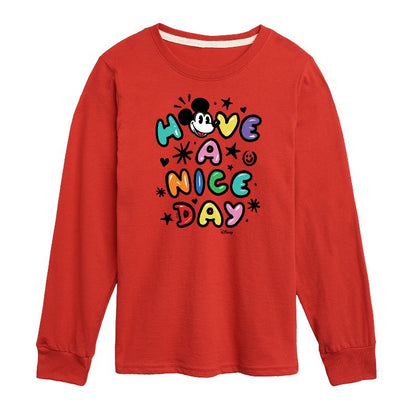 Boys' - Disney - Mickey Mouse Long Sleeve Graphic T-Shirt