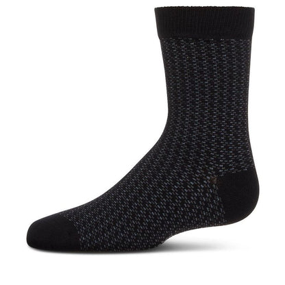 Memoi Boy's Bicolor Dashline Crew Socks