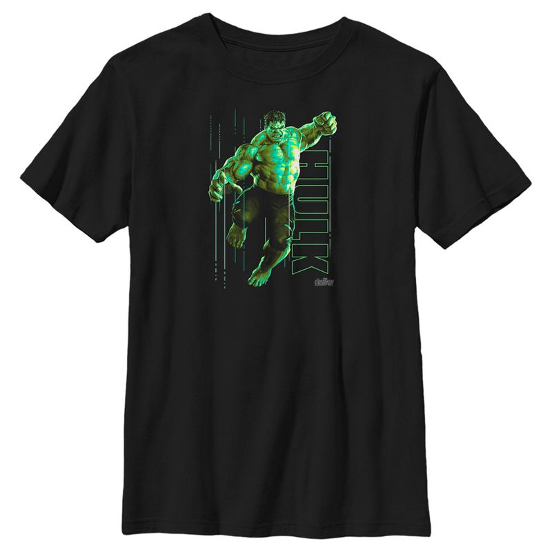 Boy's Marvel Avengers: Infinity War Incredible Hulk Jump Smash T-Shirt