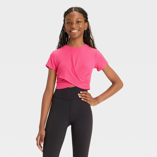 Girls' Ribbed T-Shirt - All In Motion™