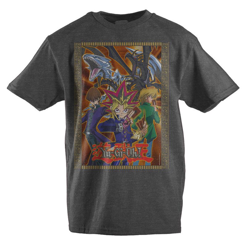 Yugioh Main Characters Youth Boys Graphic Tees T-Shirt