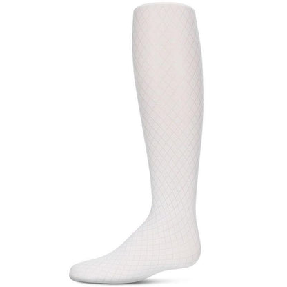Memoi Girls' Diamond Semi Opaque Nylon Tights