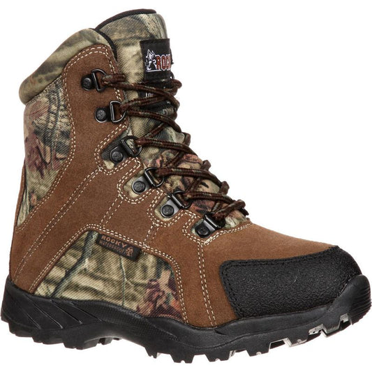 Kids Rocky Outdoor Waterproof 800G Insulated Boot, FQ0003710, Camo