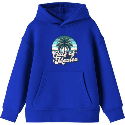Gulf of Mexico Palm Tree Youth Long Sleee Hoodie