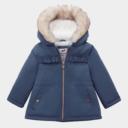 Rokka&Rolla Toddler Baby Girls' Fleece Lined Parka Jacket Kids Coat
