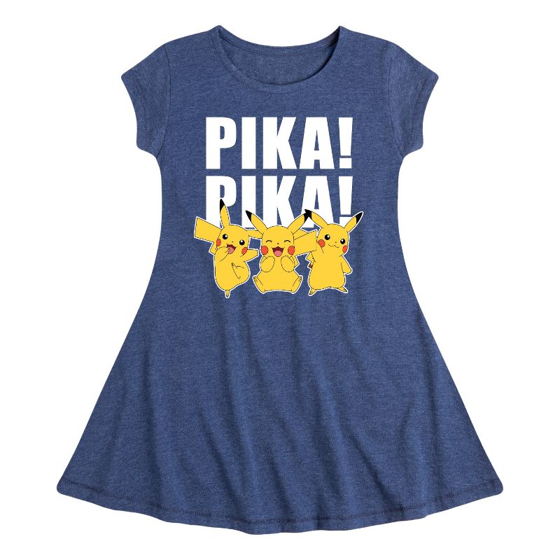 Girls' - Pokémon - Pika! Pika! Fit & Flair Cap Sleeve Dress