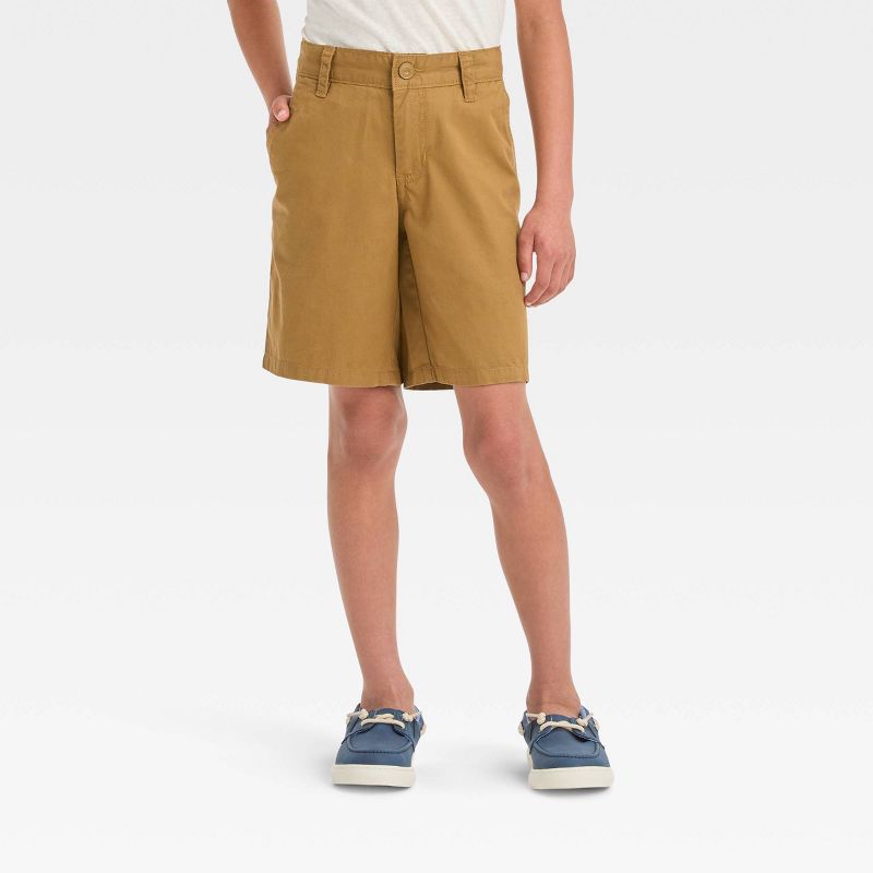Boys' Flat Front 'At the Knee' Chino Shorts - Cat & Jack™