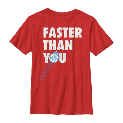 Boy's Star Wars Faster Than You Millennium Falcon T-Shirt