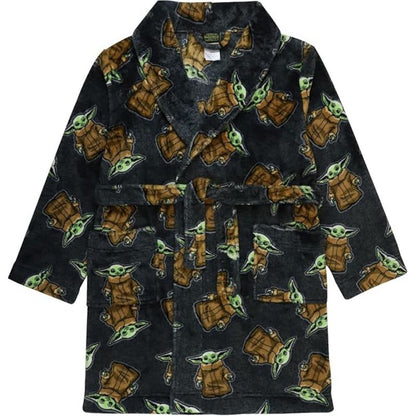 STAR WARS The Mandalorian Little/Big Boys' Yoda Plush Fleece Robes